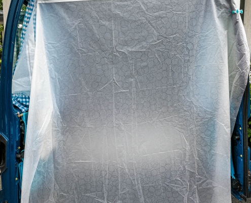 Duschvorhang für Vanausbau