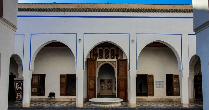 Brunnen im Bahia Palast in Marrakesch