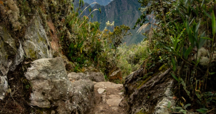 Weg zum Montaña Machu Picchu