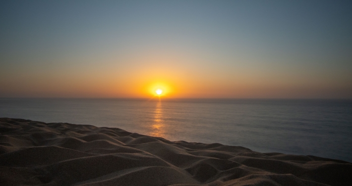 Sonnenuntergang an der Taboga Sanddüne