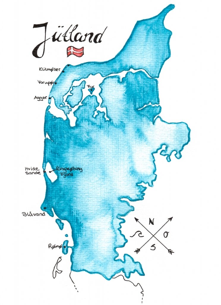 Surfen Dänemark Karte
