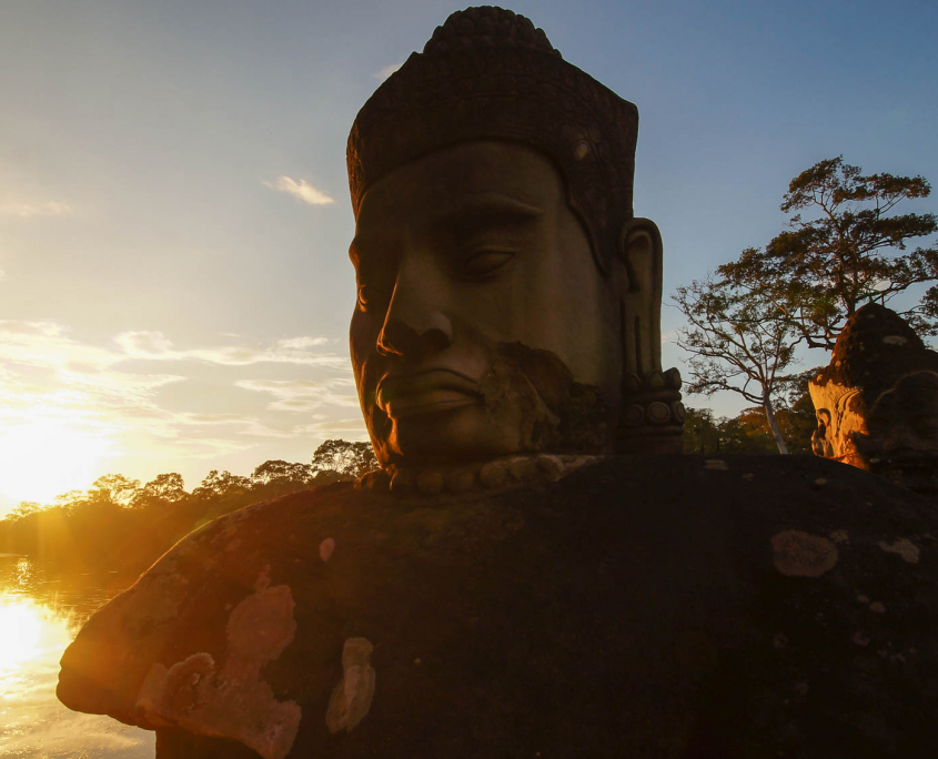 Sonnenuntergang in Angkor