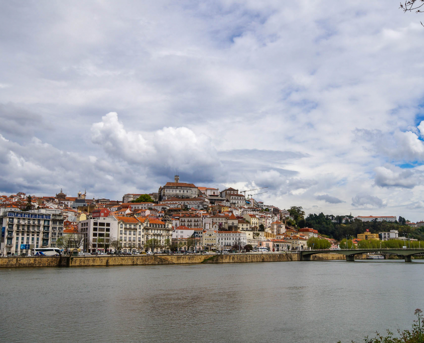 Blick auf Coimbra in Portugal