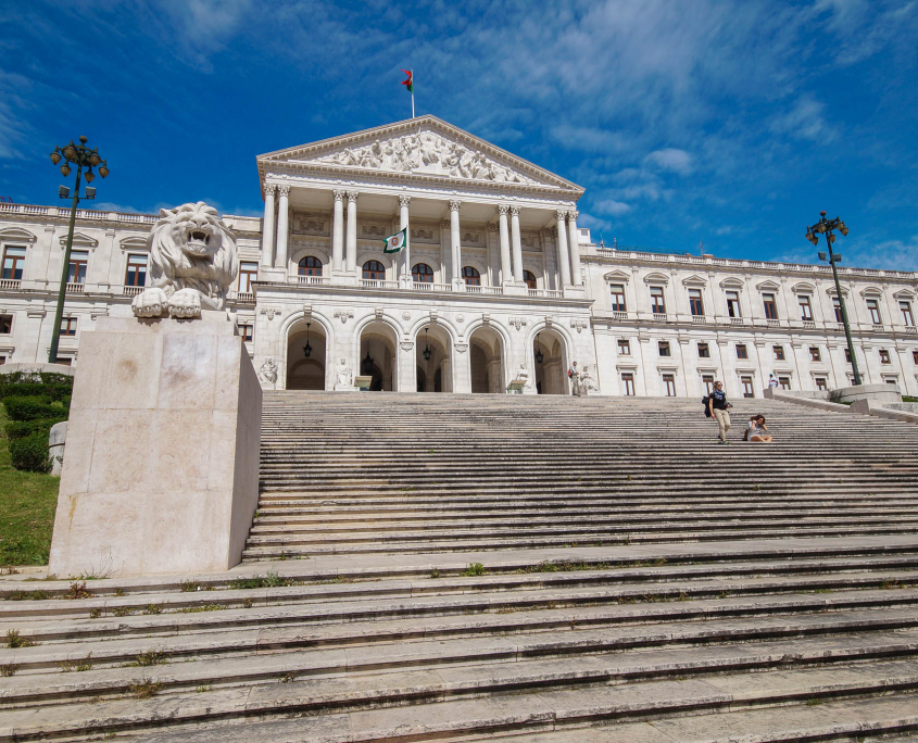 Parlamentsgebäude in Lissabon