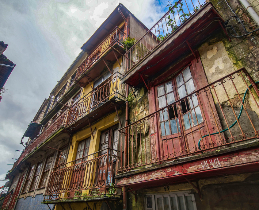 Häuserfassaden in Porto