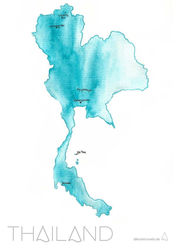 Thailand Reisetipps Karte