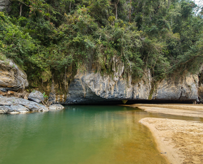Höhleneingang Phong Nha National Park in VIetnam