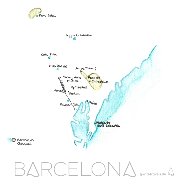 Barcelona Karte