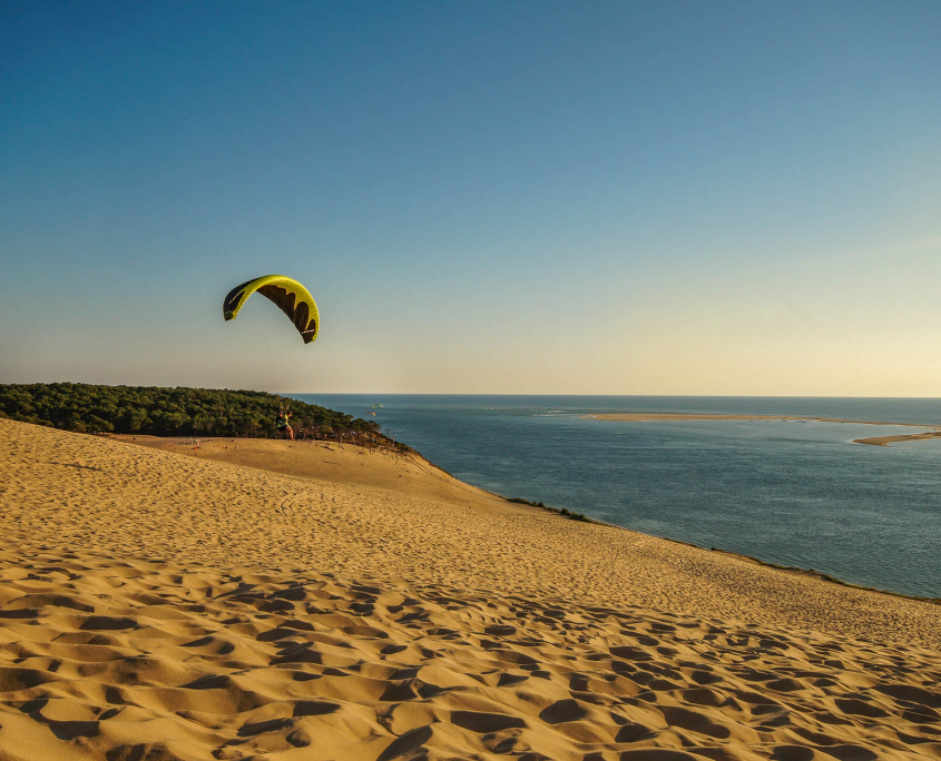 Paraglider an der Dune de Pilat