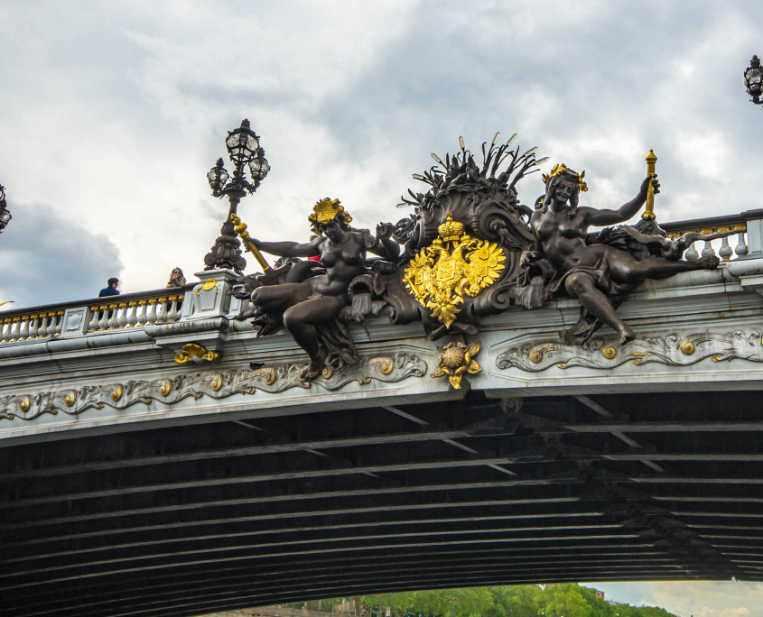 Brücke mit Gold in Paris
