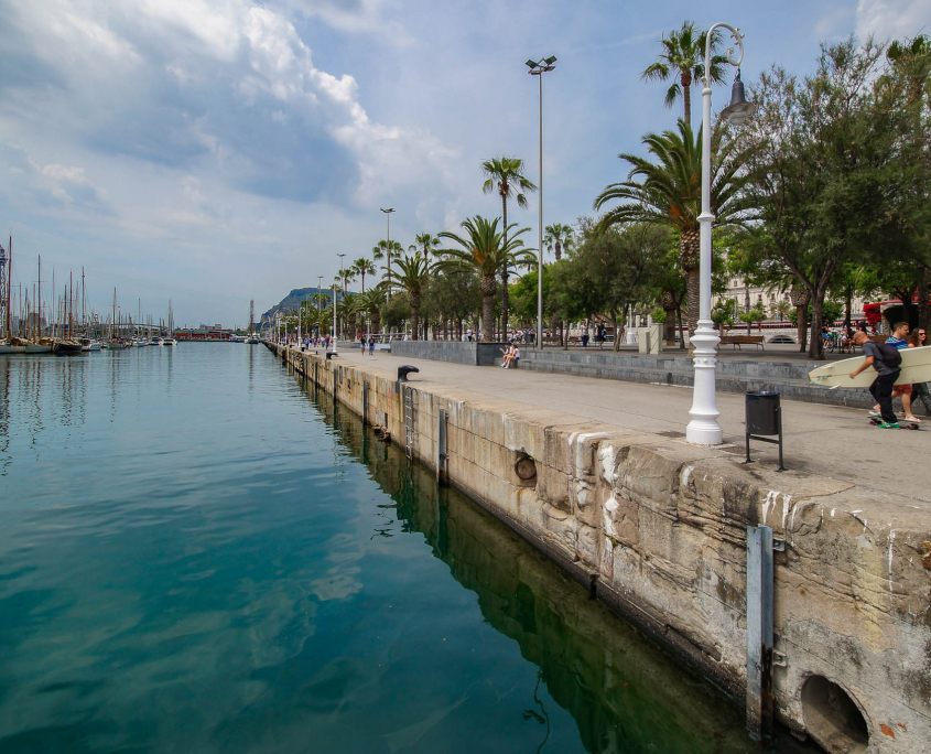 Hafenpromenade in Barcelona